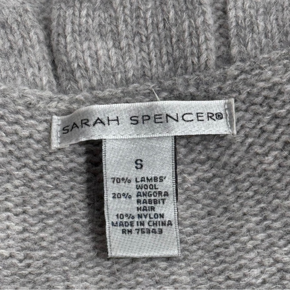Sarah Spencer Lambs Wool Cardigan Sweater - Picture 5 of 5